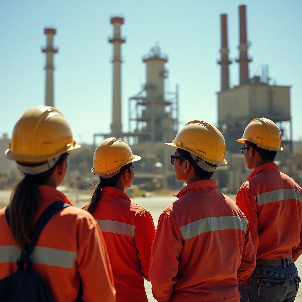 Visita técnica a instalación petrolera