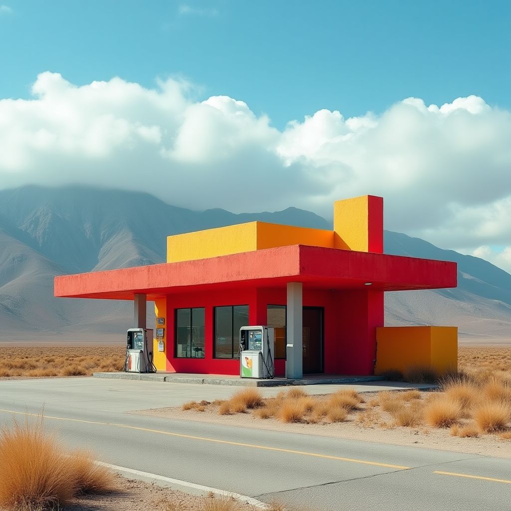 Estación de servicio moderna en Bolivia